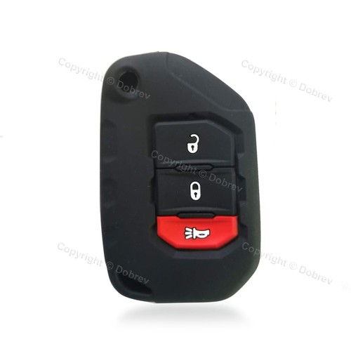 Silicone Case Fob Cover Entry Holder for Jeep Wrangler Gladiator 2020 Smart Key - Picture 8 of 15