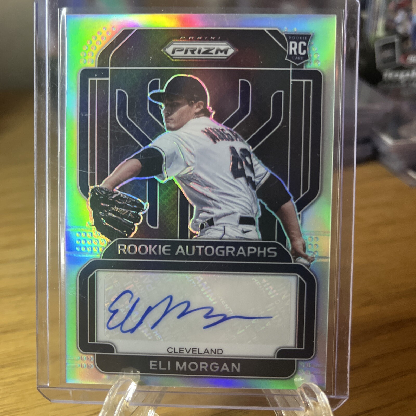 2022 Prizm Baseball Rookie Auto Silver Eli Morgan Ra-el