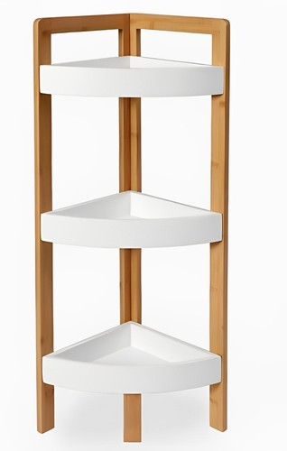 Corner Shelf Stand 3 Tier Organizer Rack Bathroom Storage Shelves Display Unit - Picture 3 of 8
