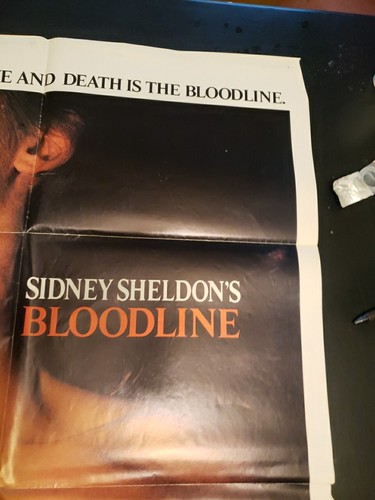 ORIGINAL 1979 SIDNEY SHELDON'S 'BLOODLINE'- MOVIE POSTER- AUBREY HEPBURN(195f) - Picture 4 of 24
