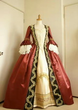 1700s Period Dress Outfit Historical Costume Women Medieval Dress Renaissance