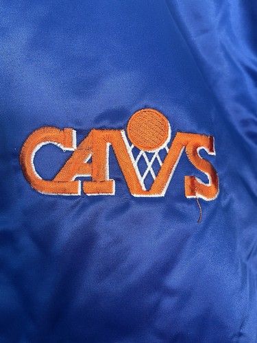 Vtg New W/ Tags Starter Jacket Cleveland Cavs Cavaliers Satin Size Large 1980s - Picture 3 of 15