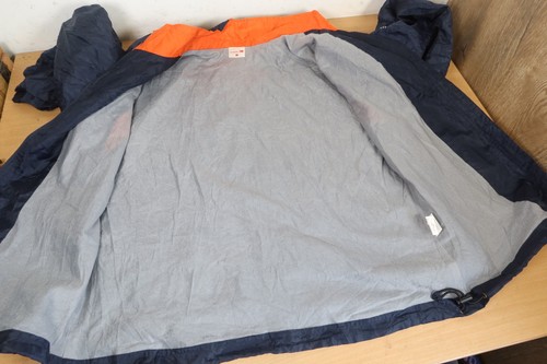 Giacca a vento vintage NEW BALANCE blu navy arancione retrò sportiva adulto grande - Foto 6 di 17