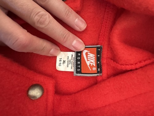 Nike Kids XL Hoodie 90s Colorblock Graphic Pullover Fleece - Picture 11 of 14
