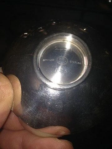 Georg Jensen Cuenco/Cenicero de Plata de Ley Sigvard Bernadotte Nº 825 Foto 2 de 4