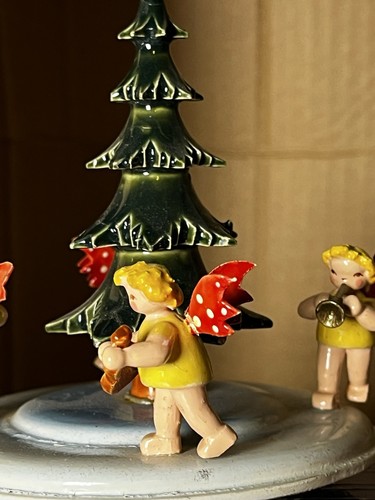 Vintage Steinbach Spieluhr Spinning Angels Weihnachtsbaum OVP Thorens selten - Bild 4 von 22