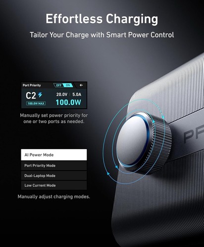 Estación de Carga Cargador Anker Prime 250W Pantalla LCD Ultra Rápida de 6 Puertos USB-C - Imagen 5 de 6