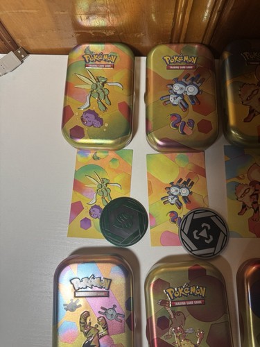 EMPTY Pokemon 151 FULL Mini Tin SET w/ coin & art card - NO BOOSTER PACKS - Bild 6 von 7