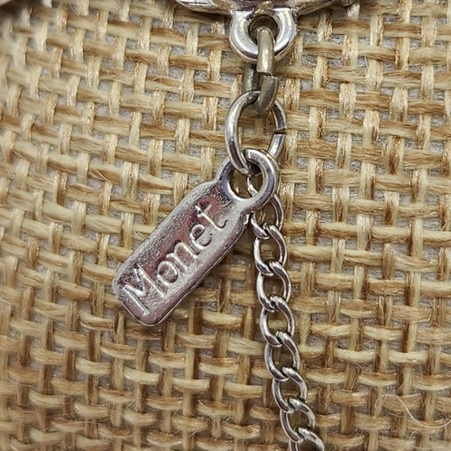 Monet Multi Chain Silver Tone Bracelet Layered Safety Chain Vintage Jewelry - Picture 5 of 8