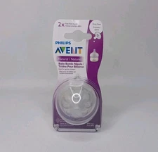 Philips Avent Natural Baby Bottle Nipple First Flow 0m+ Nipples 2 Pack New