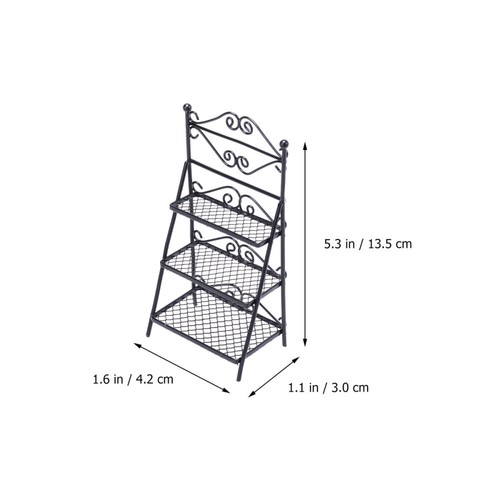 Doll House Model Miniature Garden Decoration Adornment Storage Rack - Afbeelding 10 van 11