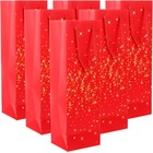 6pcs Wine Bag Wine Bottle Carrier Bag Wine Gift Packaging Bag Paper Wine Bag