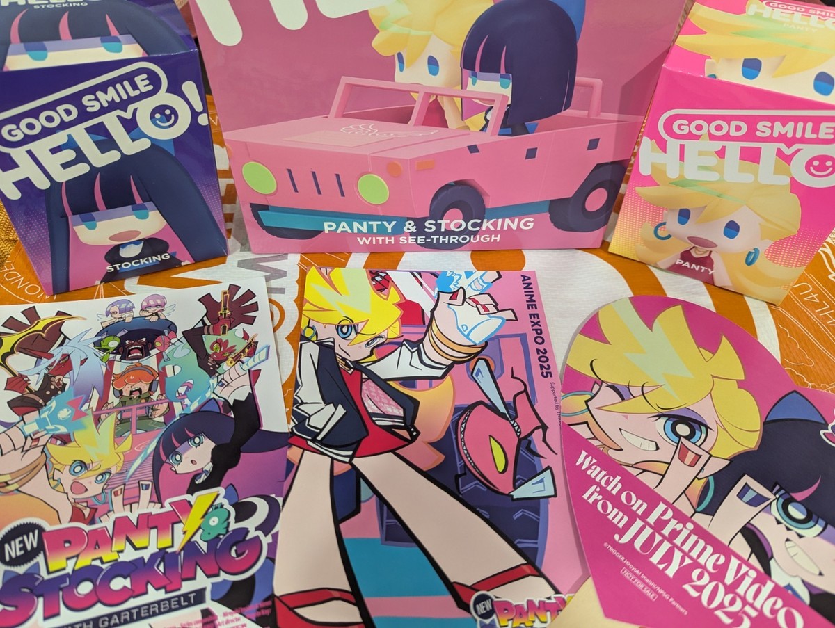 NEW Panty and Stocking Season 2 Car & Figure Set +