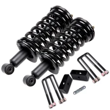 2'' Rear Leveling Kit & 2 Front Complete Struts for 2004-2015 Nissan Titan 5.6L