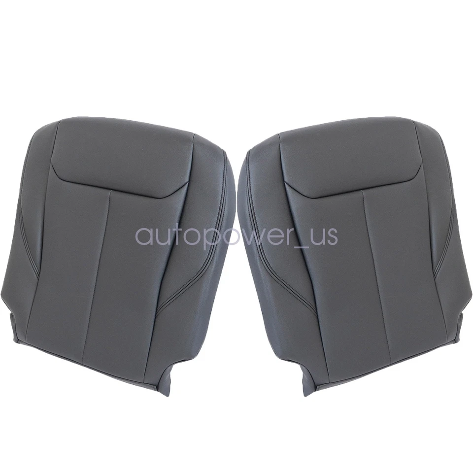 Se adapta a BMW 335i 335i xDrive 2012-2018 cubierta de asiento de cuero inferior delantera negra Foto 2 de 4