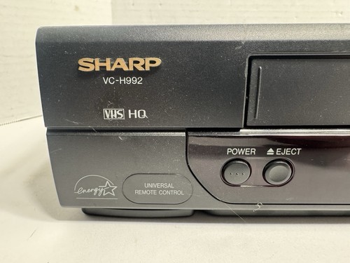 ✅ Sharp VC-H992U  VCR VHS 4-Head Hi-Fi Stereo Rapid Rewind VHS Player No Remote - Picture 2 of 9