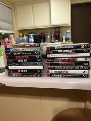 PS3 Game Lot - 18 Games - GTA IV, The Last of Us, Uncharted, COD, MGS4