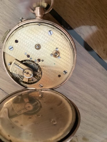 Vintage Gold Swiss Made Pocket Watch - Engraved presentation details - Picture 6 of 9