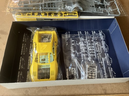 Fujimi Ferrari 288 GTO gelb 1/24 #1052 Modell versiegelter Inhalt - Bild 7 von 9