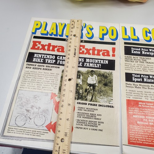 Vintage 1991 Nintendo Power Paper Boy 2 Contest Print Article Ad 2 Pages - Picture 3 of 6