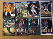 Tyrese Halliburton 2020-21 Rookie Cards (8) Prizm/ Chronicles Awesome Lot