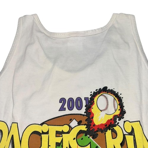 Vintage Y2K Pacific Rim Invitational 2001 Graphic T-Shirt Men’s L White Baseball - Picture 5 of 11