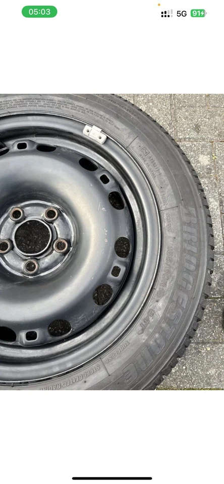 SKODA,POLO,SEAT  14 INCH SPARE STEEL WHEEL 6Q0601027D 185/60R15 #2 - Image 4 of 4