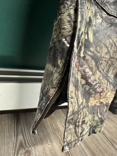 Carhartt Bibs Youth Size 10 Real Tree Camo Overalls Canvas Insulated Double Knee - Picture 5 of 6
