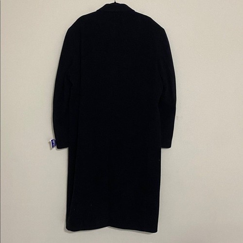 Vintage Ralph Lauren Chaps Herren Schwarz Trenchcoat Kaschmirmischung 44R Event Büro - Bild 5 von 13