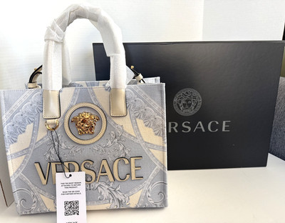 VERSACE La Coupe des Dieux La Medusa Small Tote 3D Medusa Logo Bag NWT
