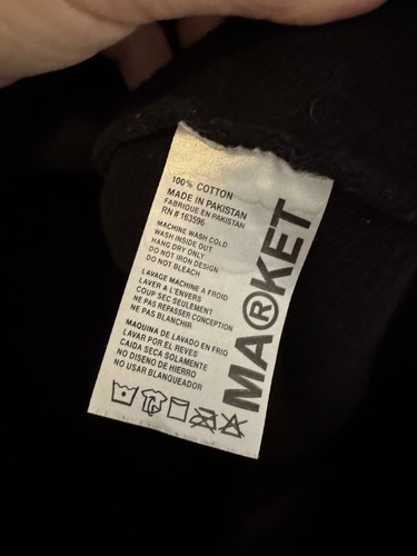 NBA x Market Milwaukee Bucks Hoodie Animated Unisex Black Size Small EUC - Picture 5 of 6