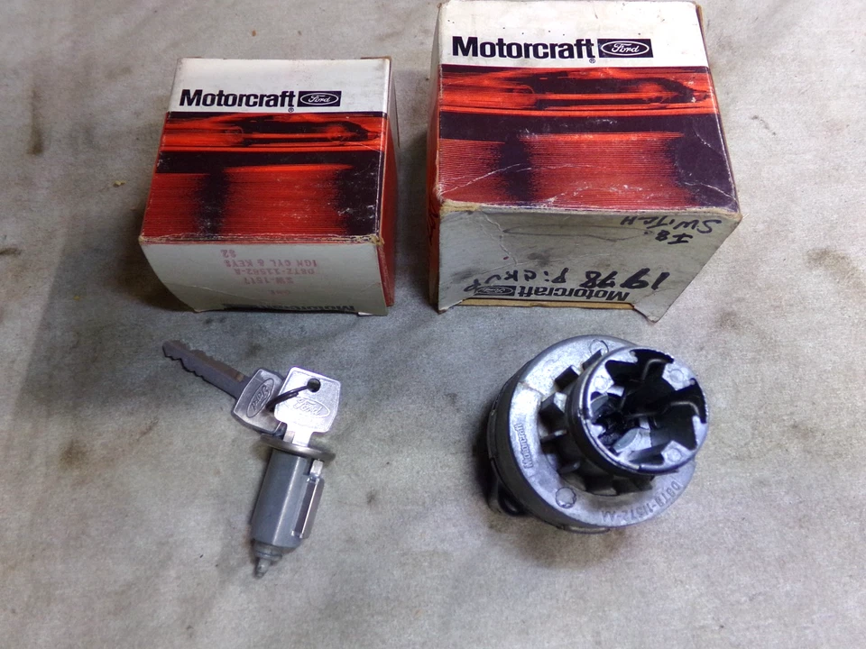 Interruptor de encendido, cilindro y llaves, camioneta Ford F100/350 1978/79, Bronco, NOS Foto 2 de 4