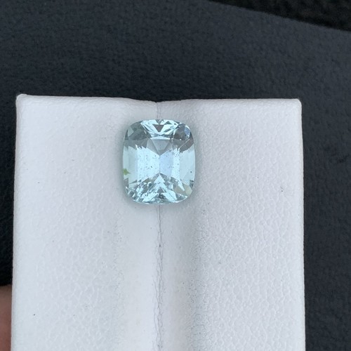 3.05 CT Natural Aquamarine Cushion Shape Loose Gemstone From Skardu Pakistan - Picture 8 of 12