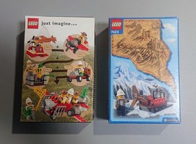 LEGO 5913 Dr. Kilroy's Car 7423 Mountain Sleigh Adventurers Dino Island Sealed