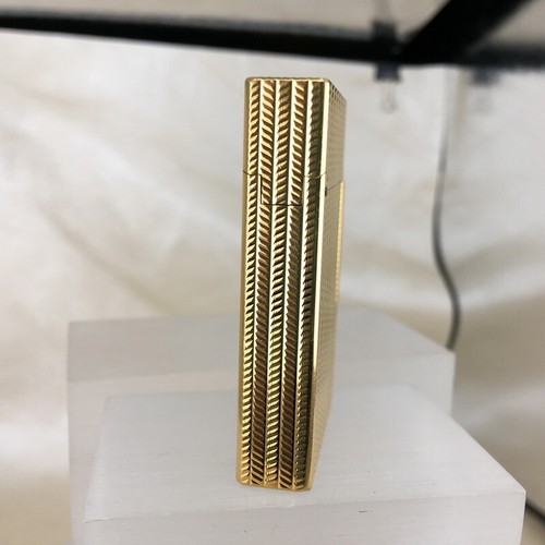 S.T. Encendedor Dupont Gatsby con patrón de trigo en dorado - Encendedor de cigarros NUEVO - Imagen 5 de 11