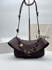 LOEWE Ola Medium Shoulder Bag – Cognac