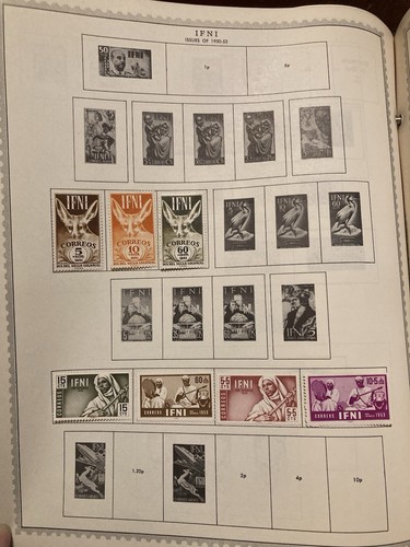 Sellos Ifni 1937-1965 incluyendo sobreimpresión de España, semipostales (sin usar + 5 usados) - Imagen 4 de 8