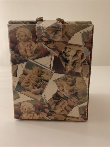 Cherished Teddies Crocheting Baratija Caja con Tapa - Peluche Victoriano 1999 en Caja - Imagen 10 de 14