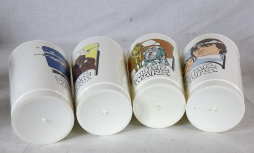 Juego completo de 8 tazas de plástico de colección 1977 Star Wars para coleccionistas Coca-Cola - Imagen 23 de 24