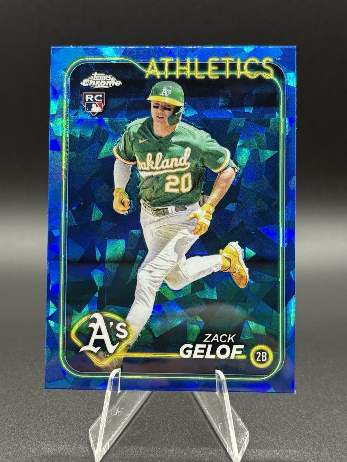 2024 Topps Chrome SAPPHIRE  ZACK GELOF RC #166 Oakland Athletics