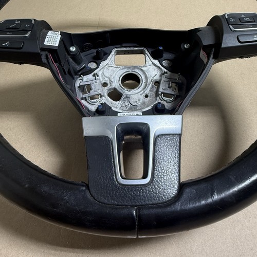 09-17 Volkswagen CC Steering Wheel W/ Control Switch Buttons 3C8419091BE OEM S8 - Picture 3 of 10