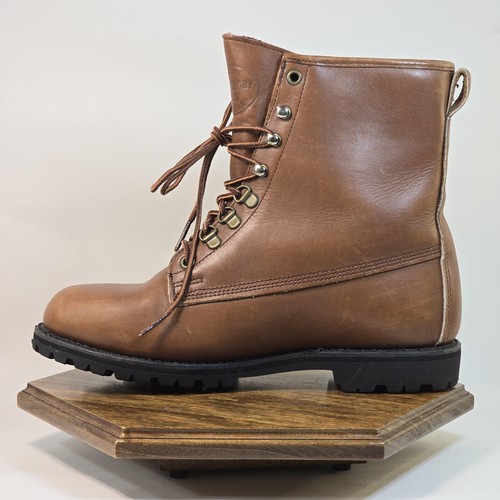 Botas de Trabajo Gore-Tex Vibram Para Hombre Talla 9 Cuero Marrón Impermeables Hechas en EE. UU. - Imagen 9 de 14