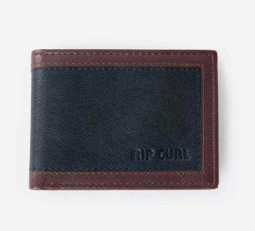 Rip Curl Mens PU All Day WALLET New - 02BMWA Black Brown - Picture 1 of 3