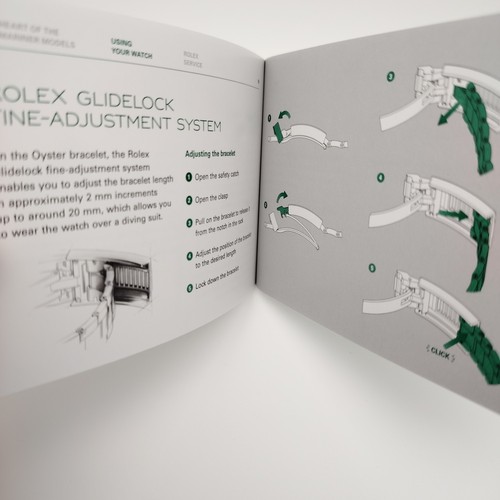 Original Rolex Submariner Folleto Manual 116610 126610 Versión en Inglés - Imagen 4 de 5