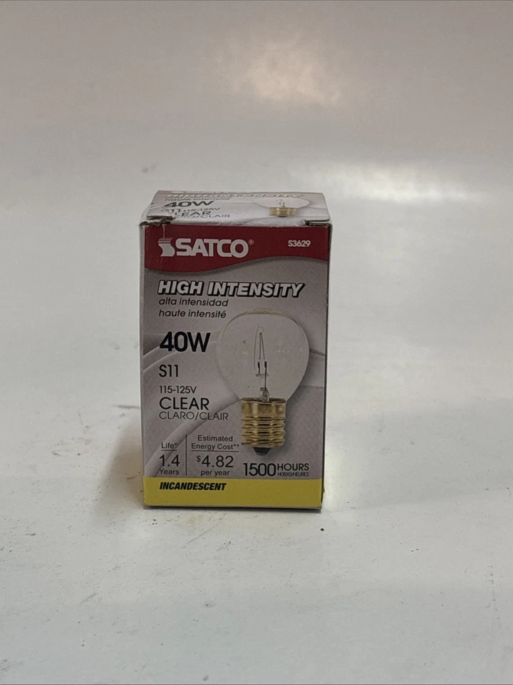 Satco S3844 10W Globe G12-1/2 Clear 120V Candelabra Base Bulb 12 Pack - Image 2 of 4