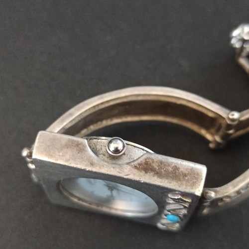 Vintage Uhr Sterling Silber Rosegold läuft signiert MOTAG israelisches Armband OOAK - Bild 15 von 23