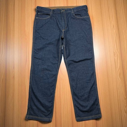 Jeans Duluth Trading Co Flex Ballroom blu denim spesso uomo 40x32 cotone