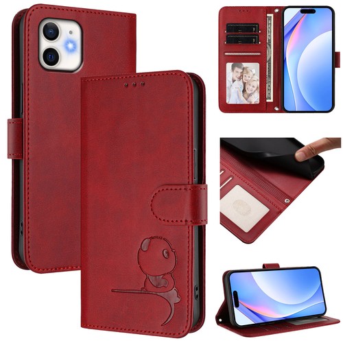 For Apple iPhone 12 New Panda Pattern Phone Leather Case - Picture 7 of 11