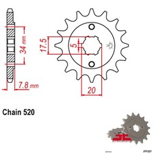JT JTF327.13 Steel Front Sprocket 13T
