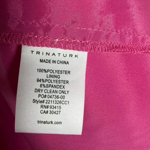 Trina Turk Briella 2 Minikleid rosa orange Plissee U-Boot-Ausschnitt ärmellos Größe 2 - Bild 11 von 11